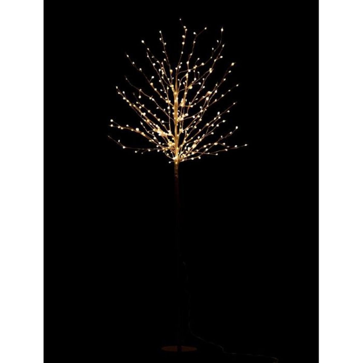 Paris Prix Plante Artificielle Déco LED  Arbre Nu  180cm Noir
