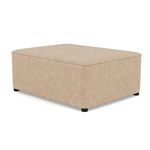 BEST MOBILIER Topaze - pouf en simili. Coloris disponibles : Noir, Orange, Beige, Marron