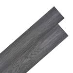 VIDAXL Dalles de plancher PVC autoadhesif 5,02 m^2 2 mm noir et blanc