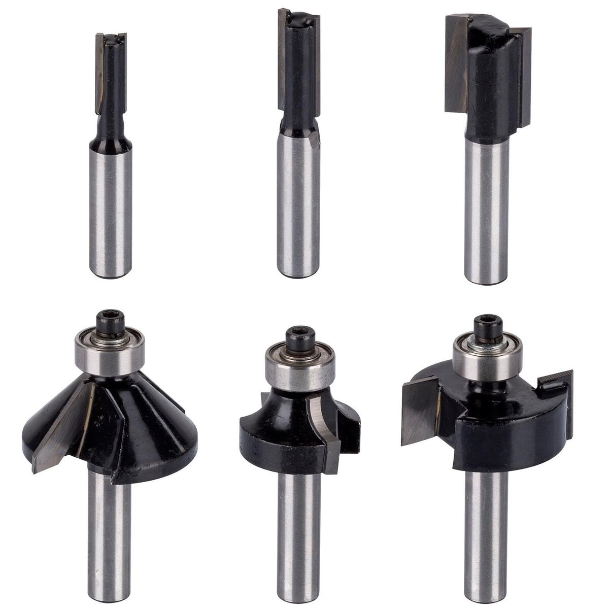 POWERPLUS Défonceuse 1200w 6 fraises en coffret Powerplus