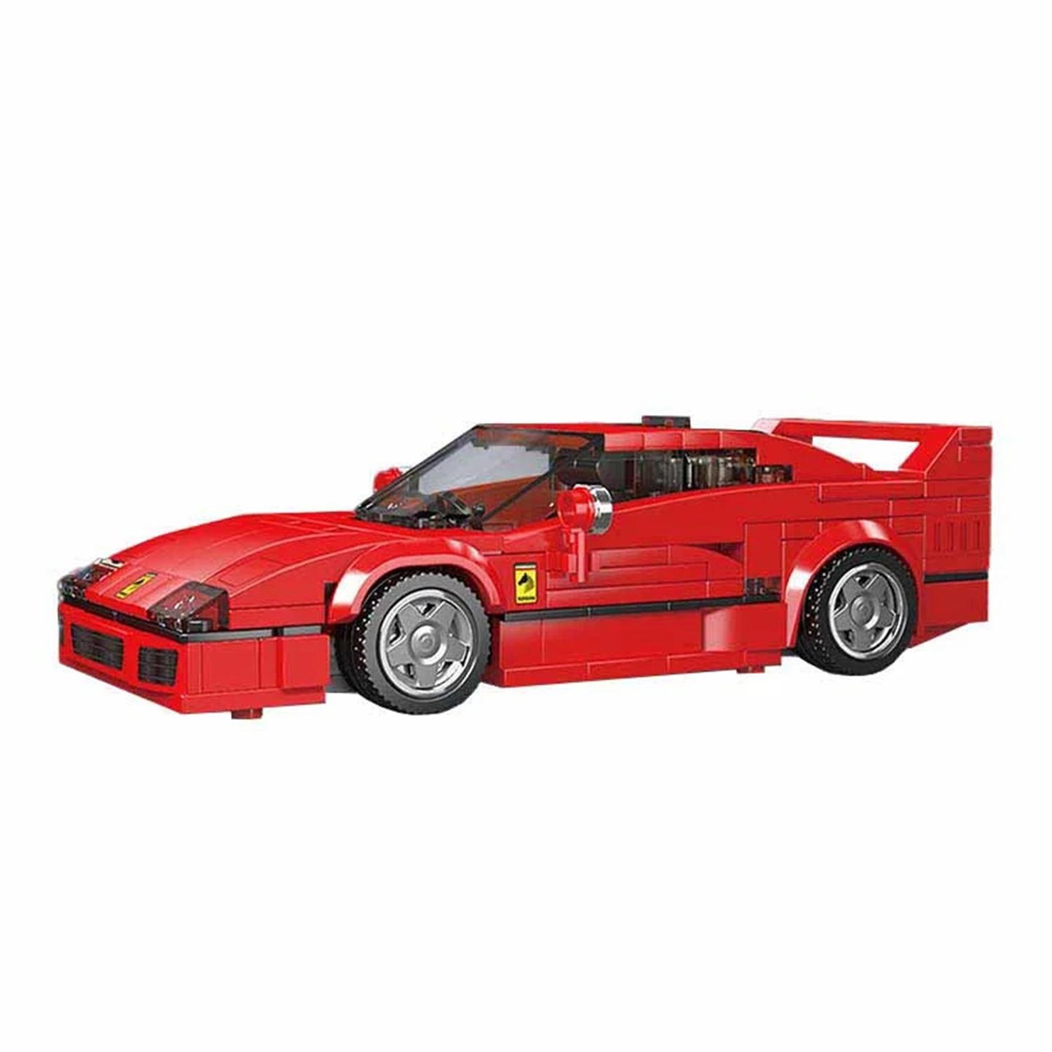 Voir la diapositive 2 : MOULD KING F40 Voiture de sport avec vitrine de présentation