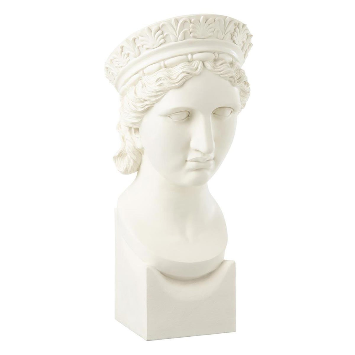 Paris Prix Buste Femme  Résine  50cm Blanc