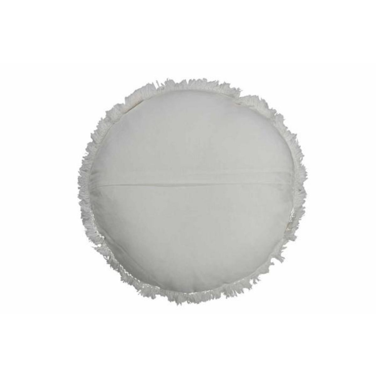 Paris Prix Coussin Rond en Velours  Rosta  50cm Blanc