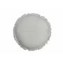 Voir la diapositive 2 : Paris Prix Coussin Rond en Velours  Rosta  50cm Blanc