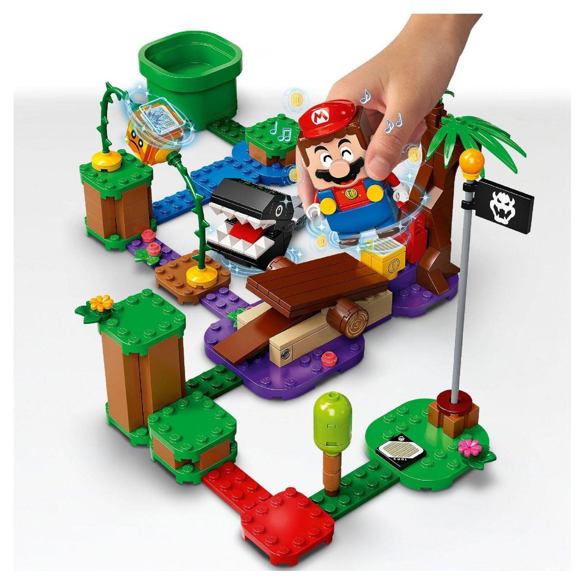 LEGO Super Mario 71381 Ensemble d'extension La rencontre de Chomp dans la jungle