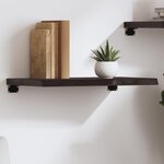 VIDAXL Etagere murale marron fonce bois chene massif traite