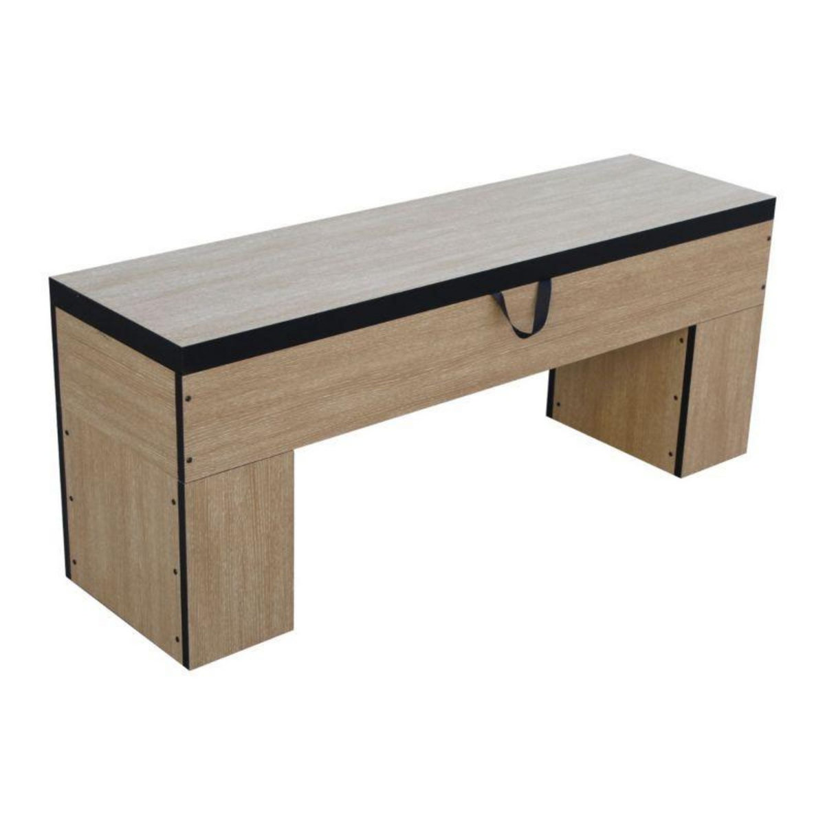 SOKKER Banc Bois avec rangement -113 x 32 x 45.5 cm-Classic