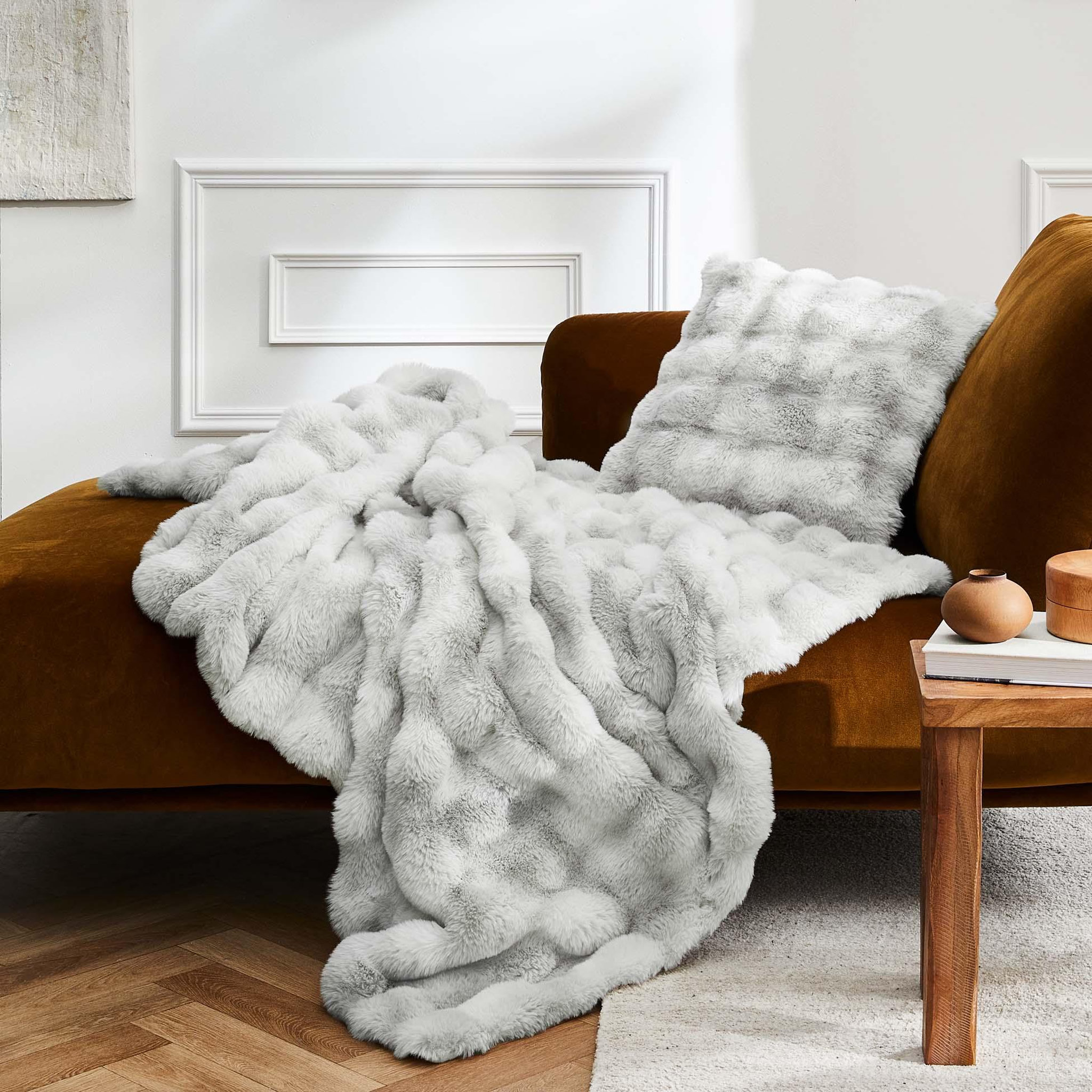 Voir la diapositive 2 : Eden Plaid effet peluche et polaire mountain