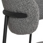 Voir la diapositive 6 : LISA DESIGN Erica - lot de 2 chaises en tissu bouclette - pieds en acier
