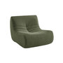 Voir la diapositive 2 : SWEEEK Chauffeuse tissu effet alpaca 2 places. kaki. style contemporain. L 91 x P 105 x H 72cm