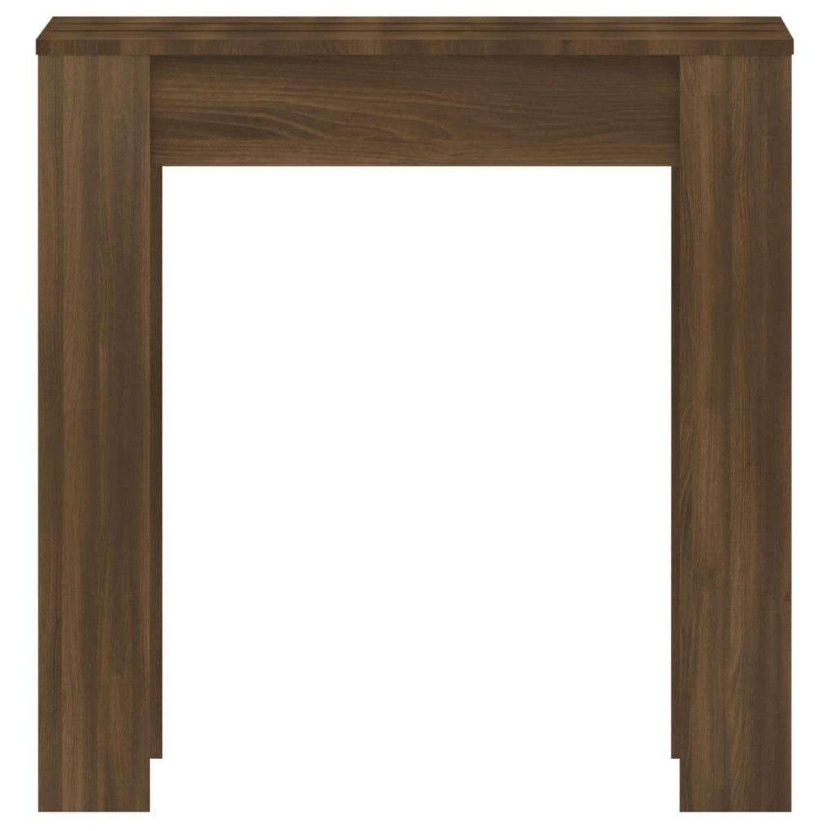 VIDAXL Table a dîner Chene marron 140x74,5x76 cm Bois d'ingenierie