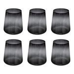 SECRET DE GOURMET Lot de 6 Gobelets Bas Trapèze  Inuit Dreams  38cl Gris