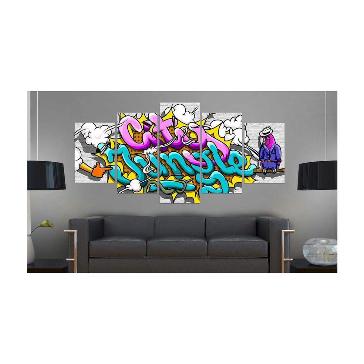 Paris Prix Tableau Imprimé  Graffiti : City Jungle