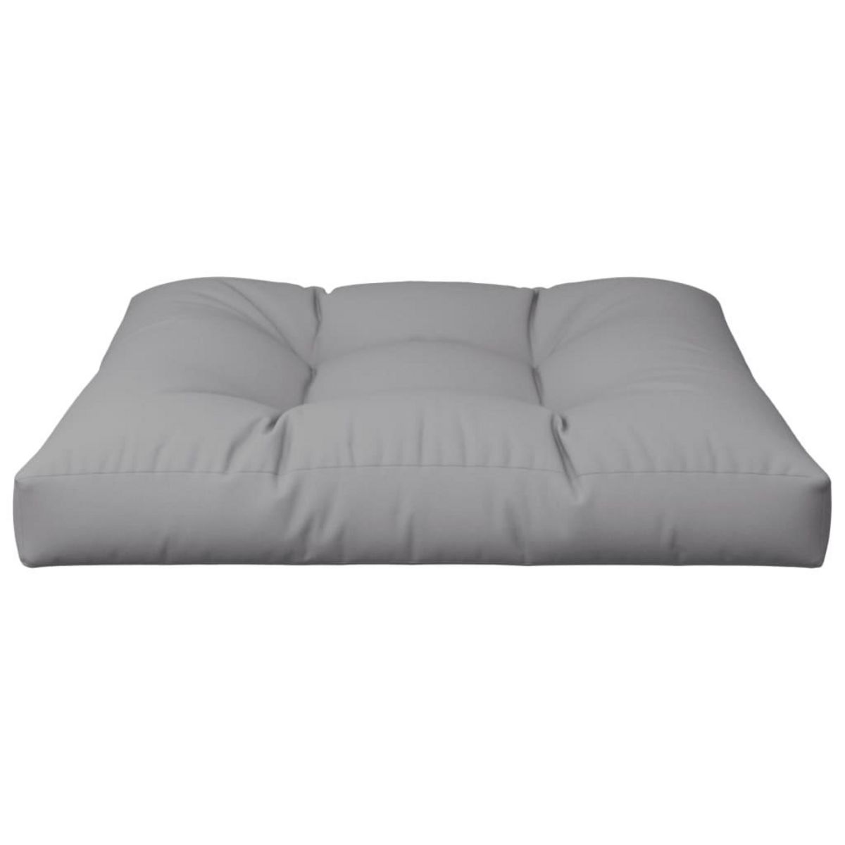 VIDAXL Coussin de palette gris 80x80x12 cm tissu