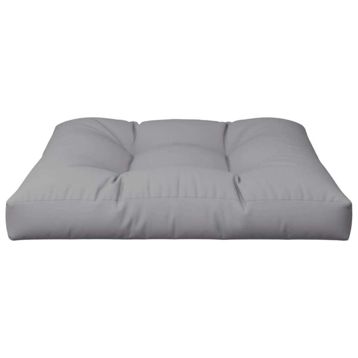 VIDAXL Coussin de palette gris 80x80x12 cm tissu