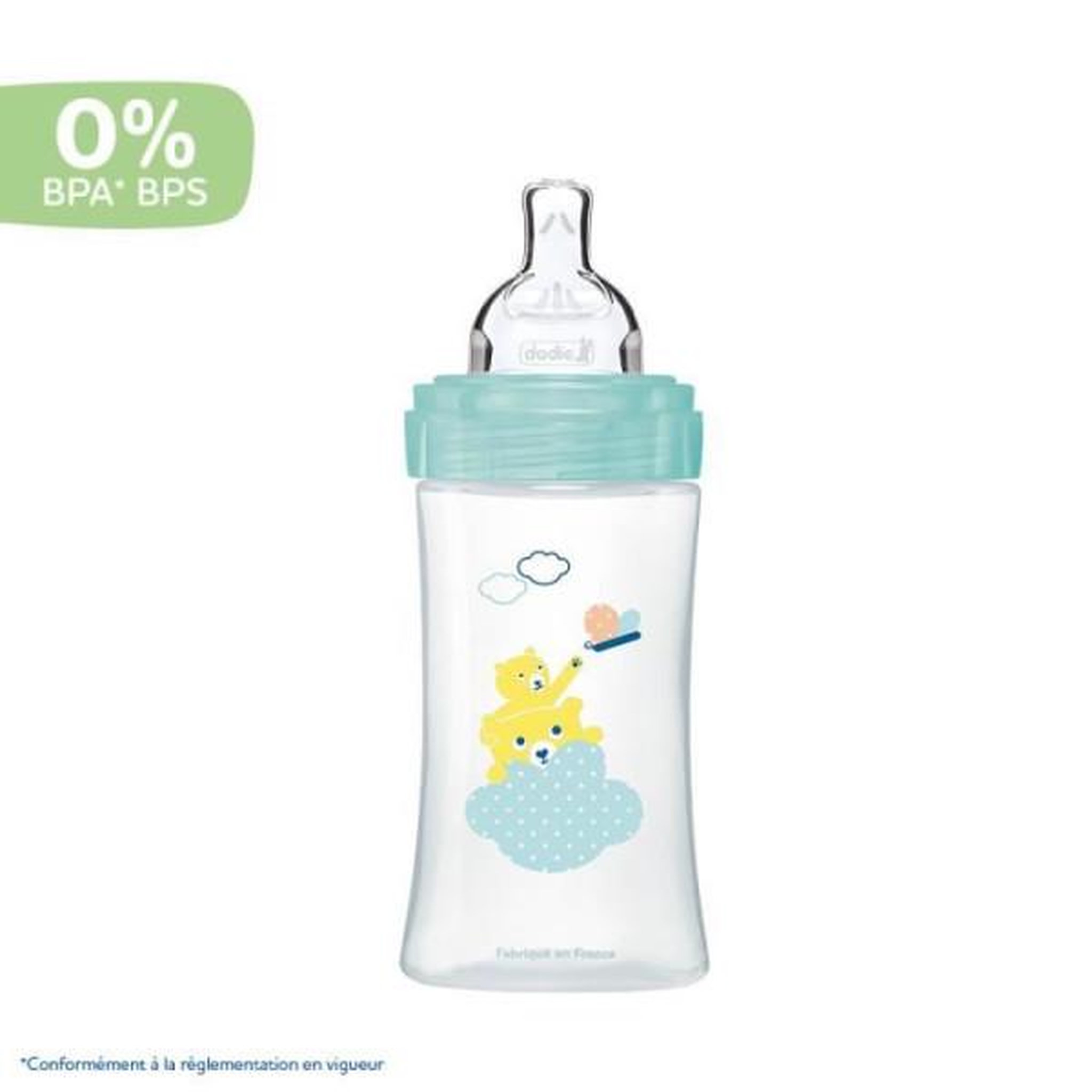 Voir la diapositive 2 : DODIE Dodie Biberon Sensation+ Anti-Coliques +0m Lion 270ml
