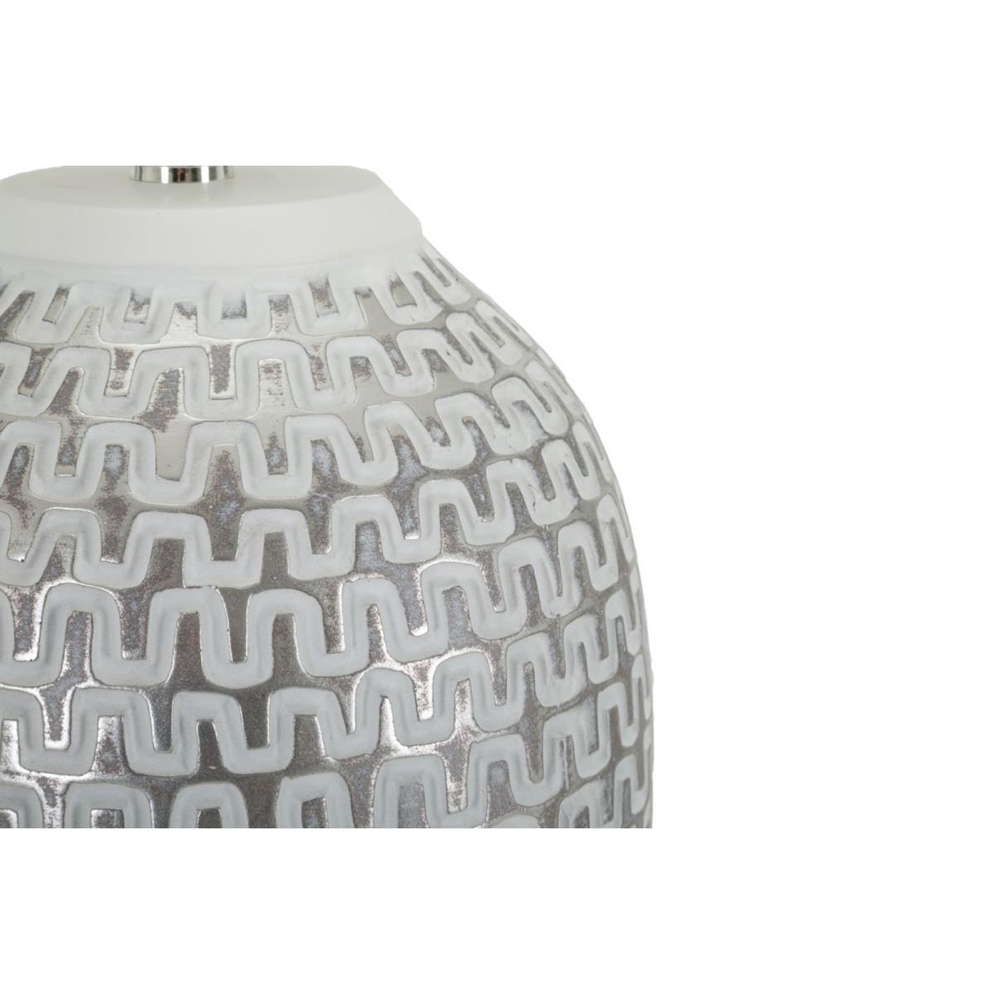Voir la diapositive 4 : Paris Prix Lampe à poser en résine  wave  65cm blanc