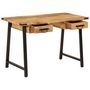 Voir la diapositive 2 : VIDAXL Bureau avec tiroirs 105x55x70 cm bois de manguier massif et fer