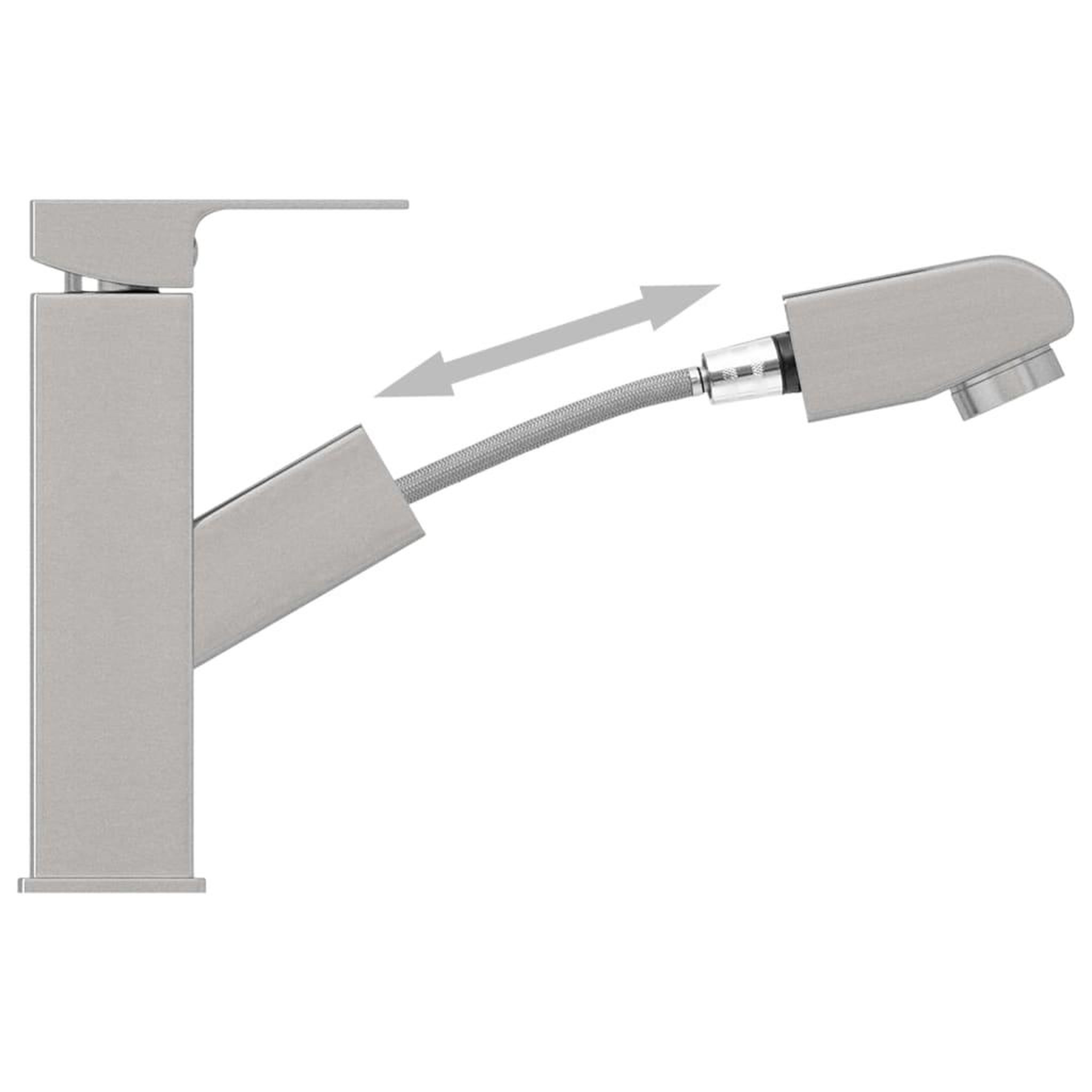 Voir la diapositive 5 : VIDAXL Robinet de lavabo retractable de bain Argente 157x172 mm