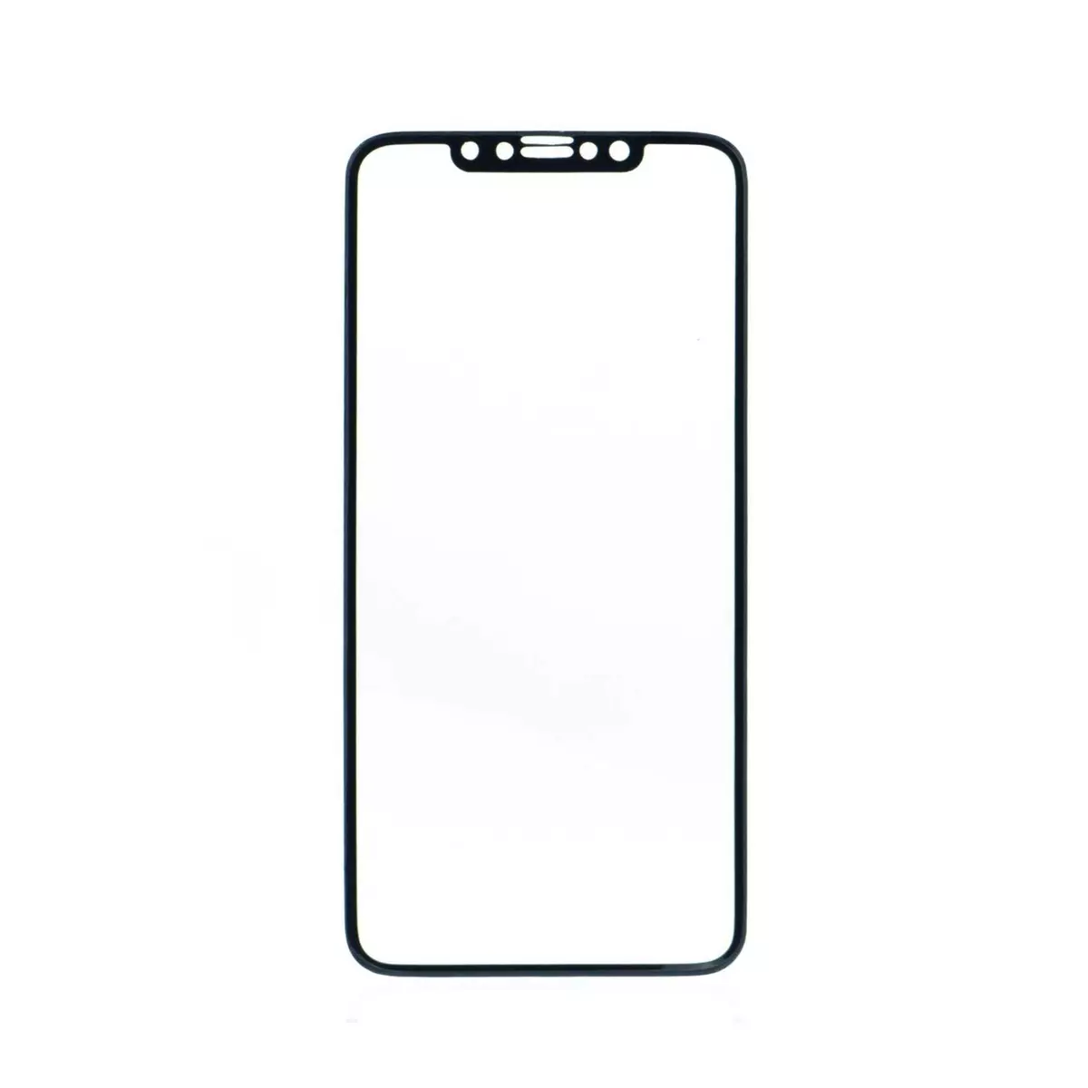 amahousse Vitre iPhone XS Max avec bords noirs protection d'écran en verre trempé