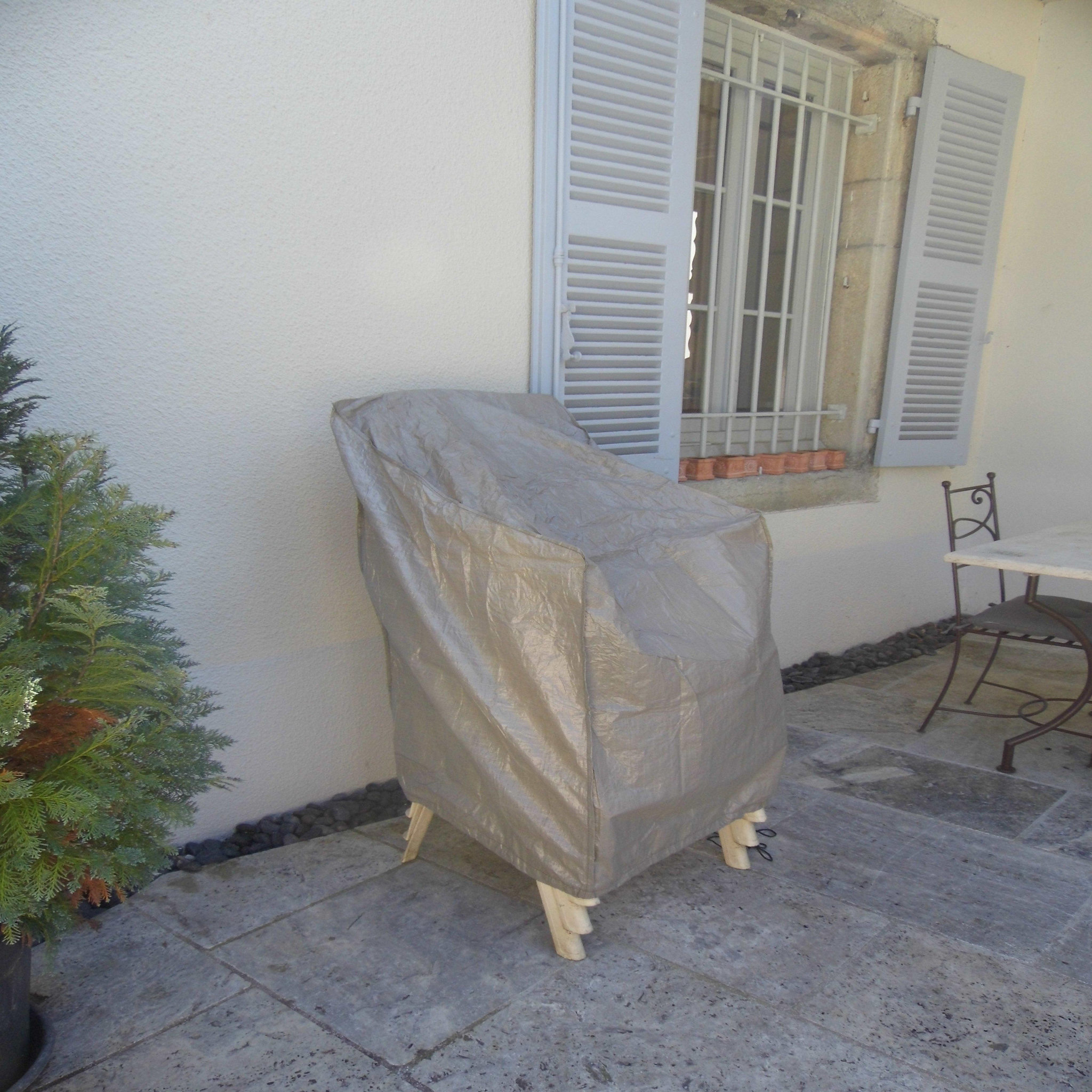Voir la diapositive 5 : Jardiline Housse CHAISE EMPILABLE - 66 x 66 x 110 cm - Cover One