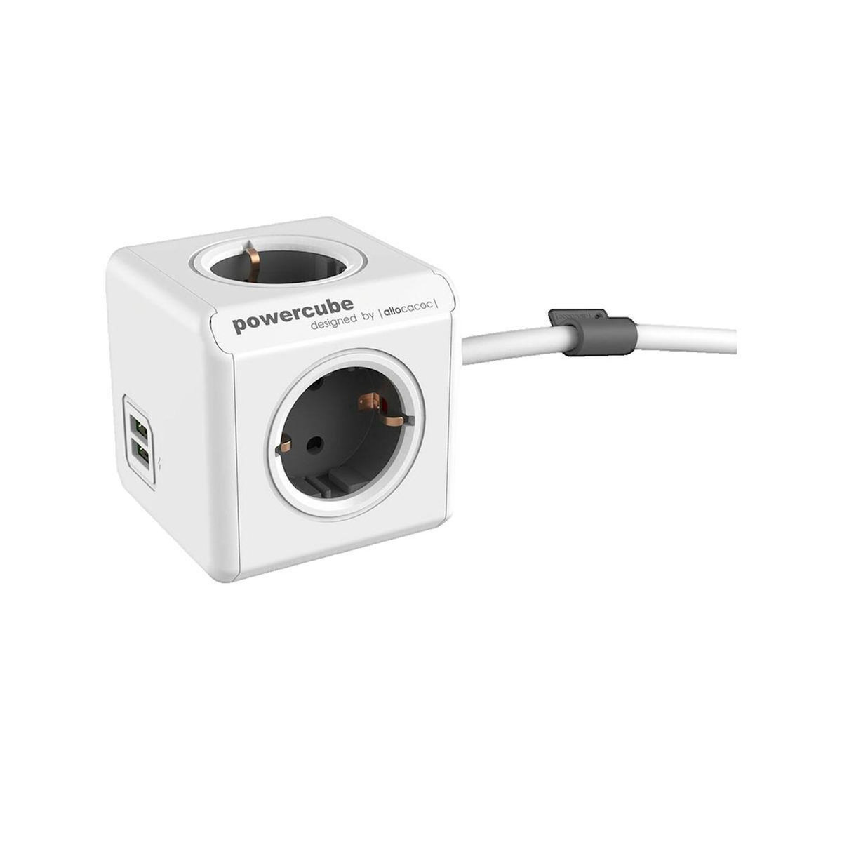 POWERCUBE Multiprise PowerCube 4 Ports AC 2 Ports USB 1,5 m 4000W