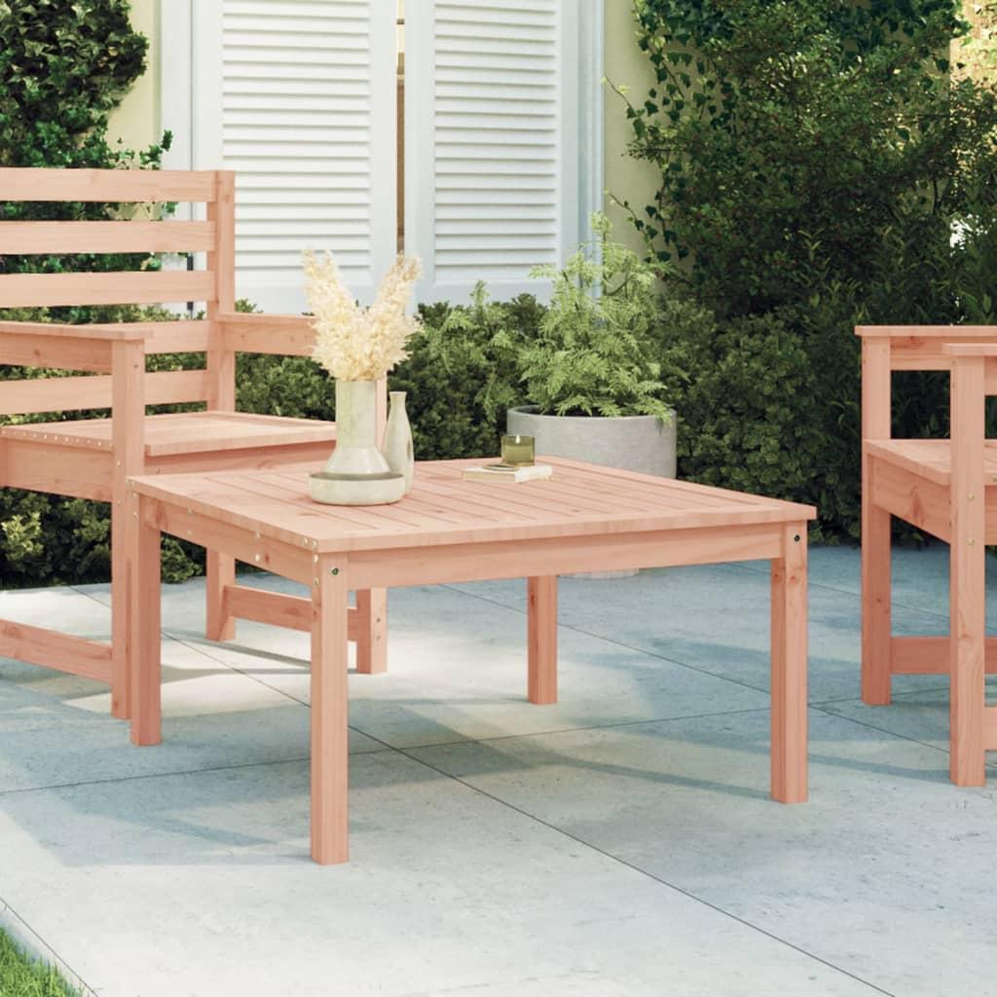 VIDAXL Table de jardin 82,5x82,5x45 cm bois massif de douglas