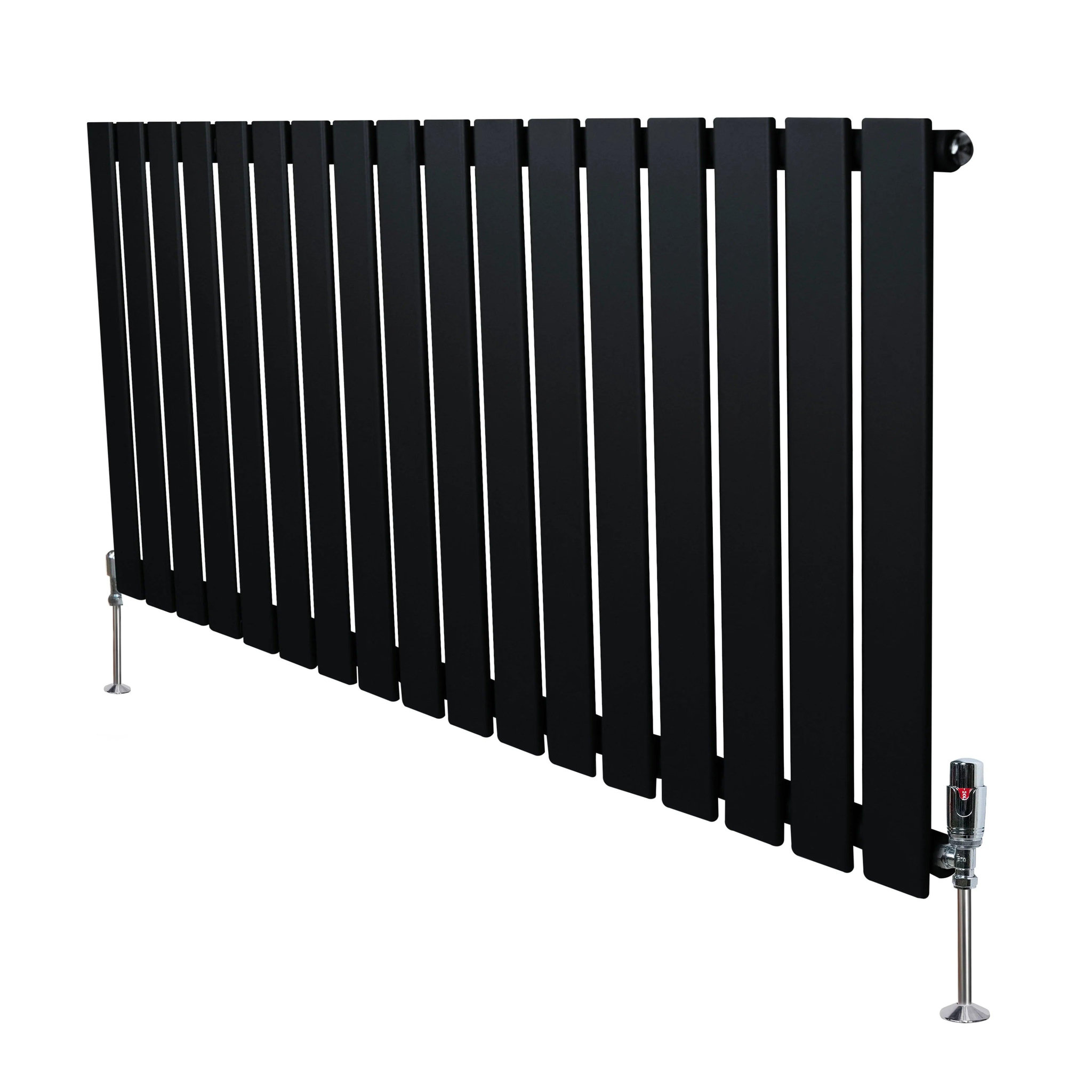 Voir la diapositive 1 : MONSTERSHOP Radiateur plat à 1 panneau & vannes - 600 x 1190 mm