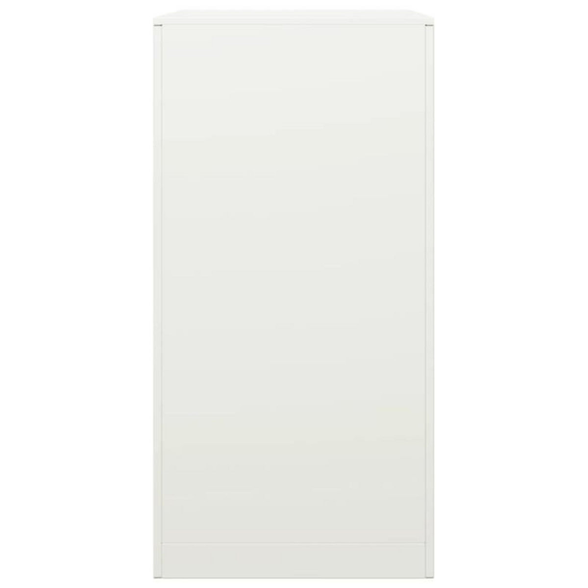 VIDAXL Portant de bois de chauffage blanc 60x40x80 cm acier