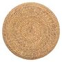 Voir la diapositive 2 :  Pouf Rond Tressé  Wonderly  55cm Beige
