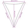 Voir la diapositive 6 : VIDAXL Voile d'ombrage 160 g/m^2 Anthracite 4x5x5 m PEHD