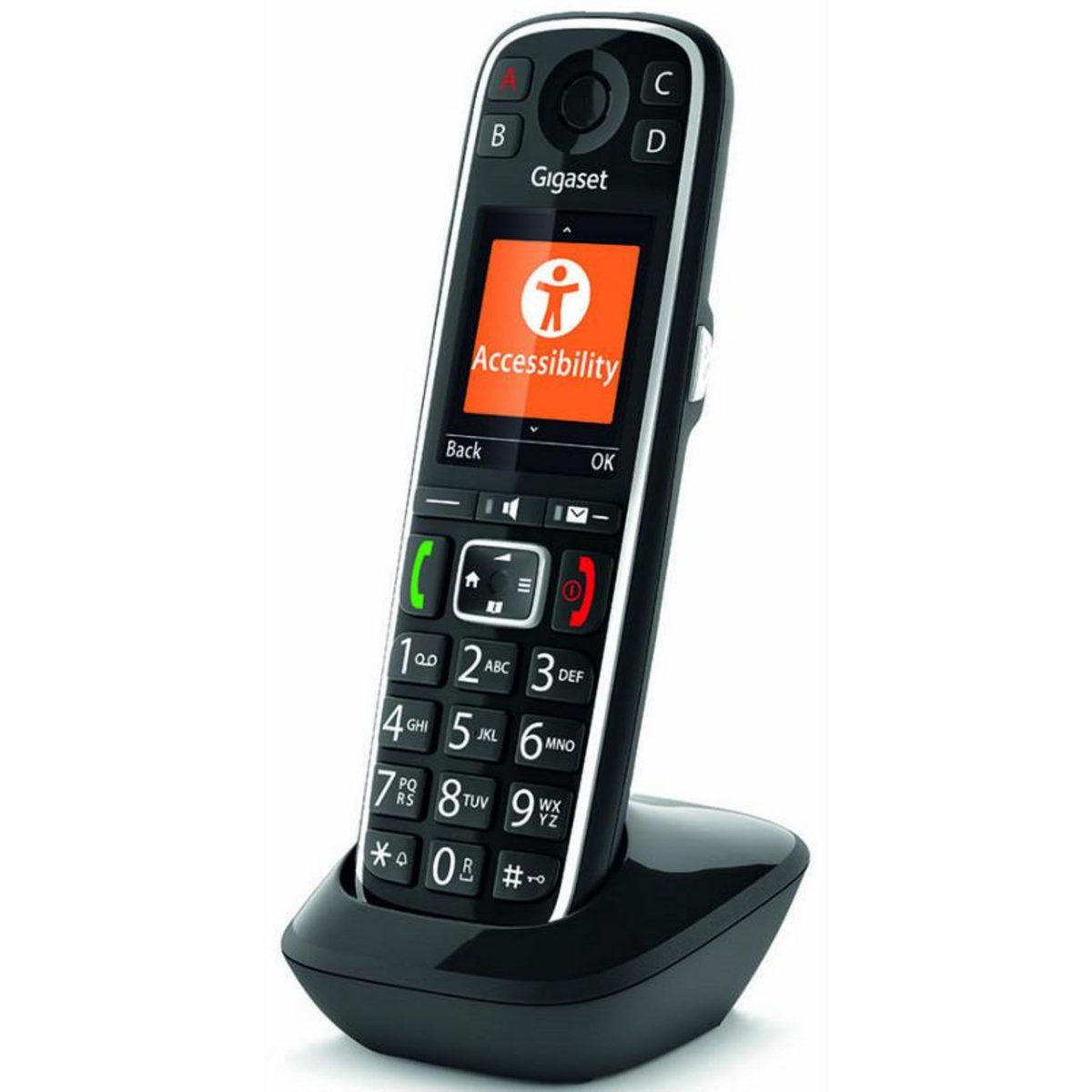 GIGASET Téléphone sans fil dect noir - gigae720hxnoir