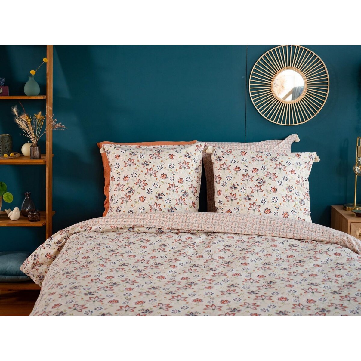 Home collection Parure de couette 3pcs 240x220cm better coton bci denia