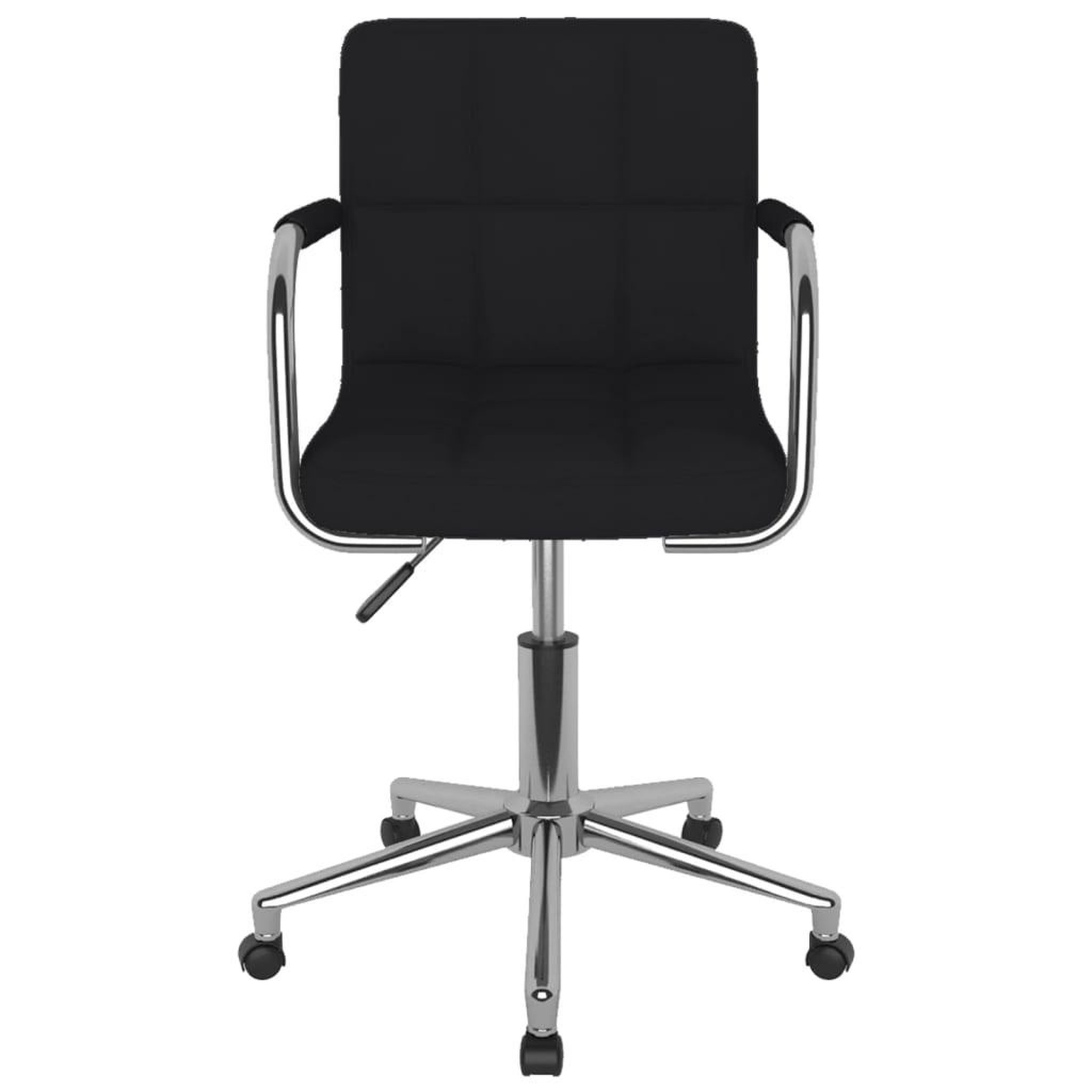 Voir la diapositive 2 : VIDAXL Chaise pivotante de salle a manger Noir Tissu