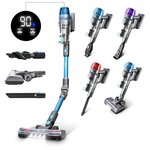 VORTEX Aspirateur Balai Sans Fil Tube Pliable Bleu Et Gris 450w F45p Vortex