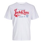 Jack & Jones T shirt /Rouge Garçon Jack & Jones 12264213. Coloris disponibles : Blanc