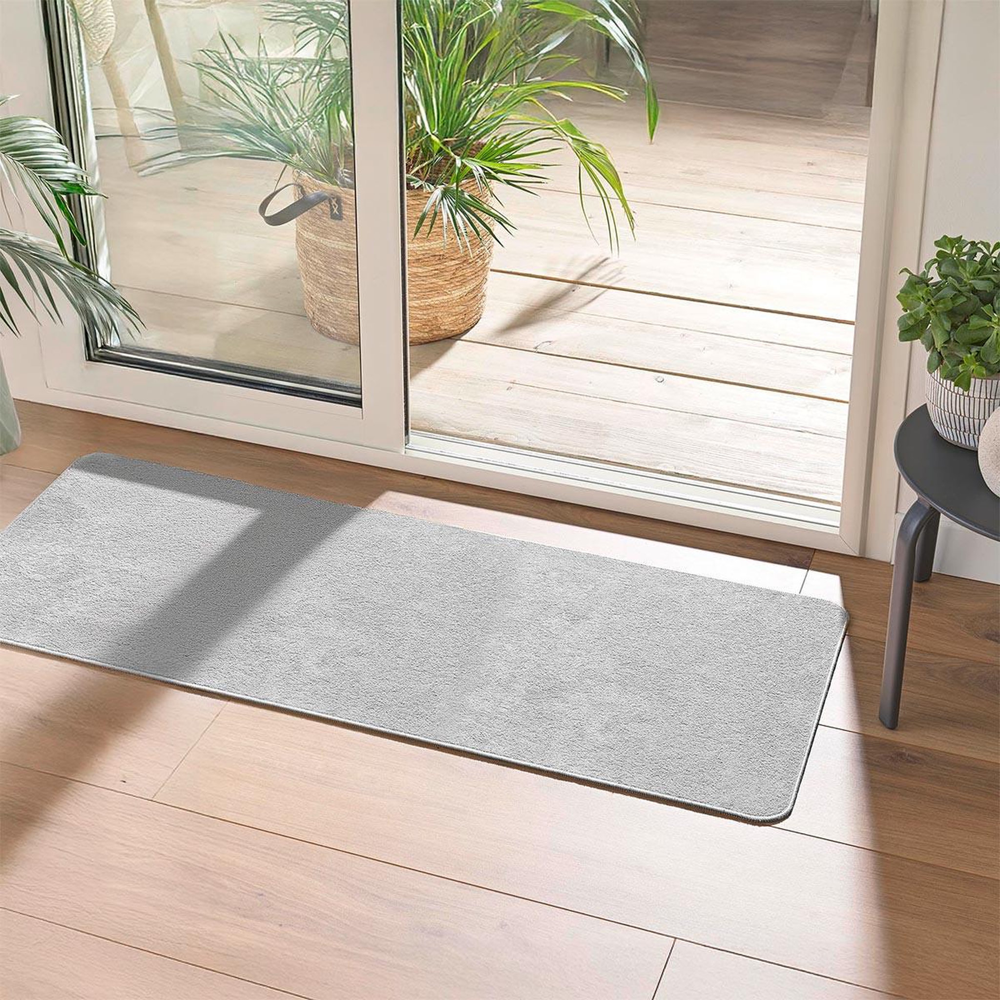 Voir la diapositive 4 : Douceur d'Intérieur Tapis tissé velours  carpetuni  45x120cm gris