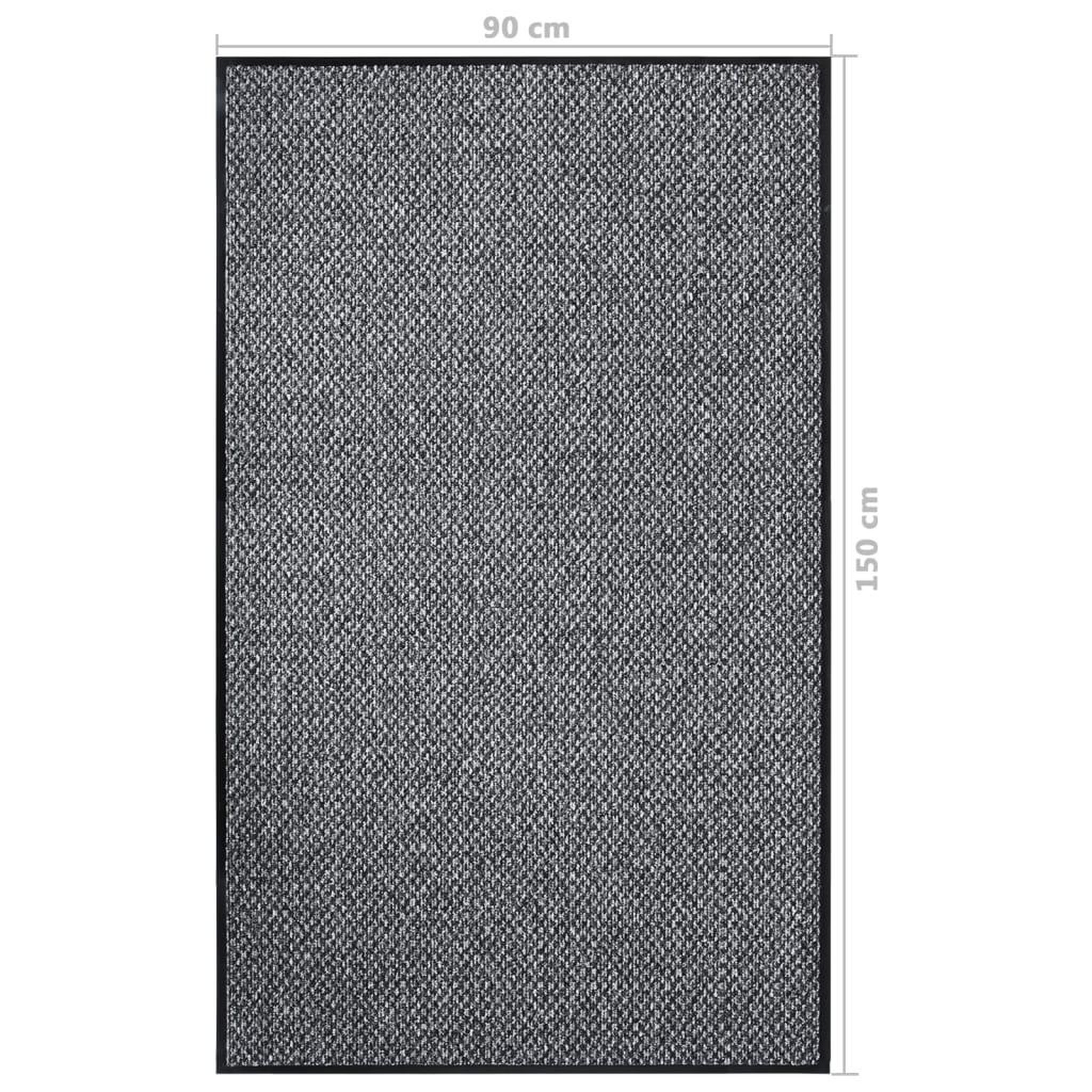 Voir la diapositive 6 : VIDAXL Paillasson Gris 90x150 cm