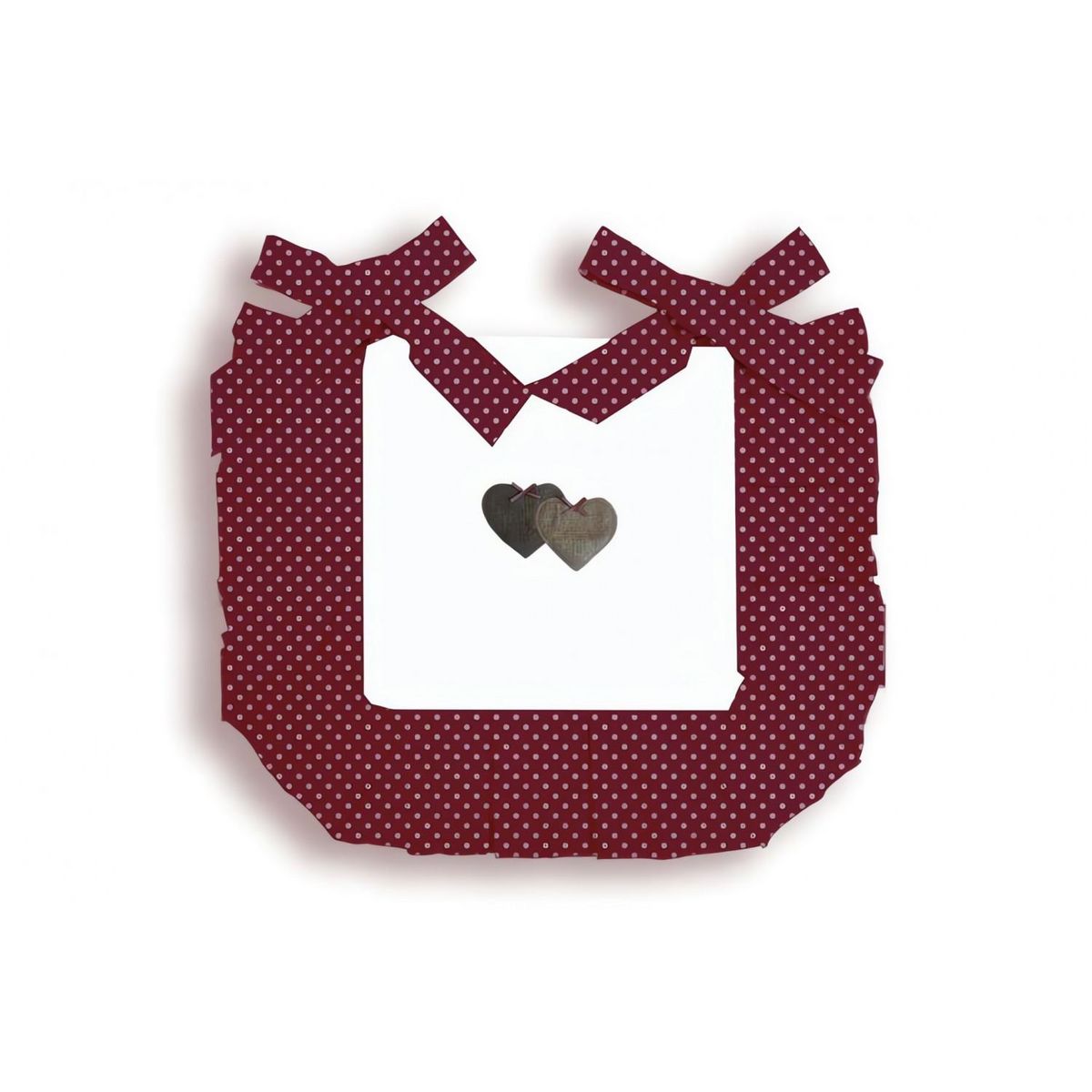 SOLEIL D'OCRE Dessus de chaise pur coton 40x40x3 cm LOVE rouge, par Soleil d'Ocre