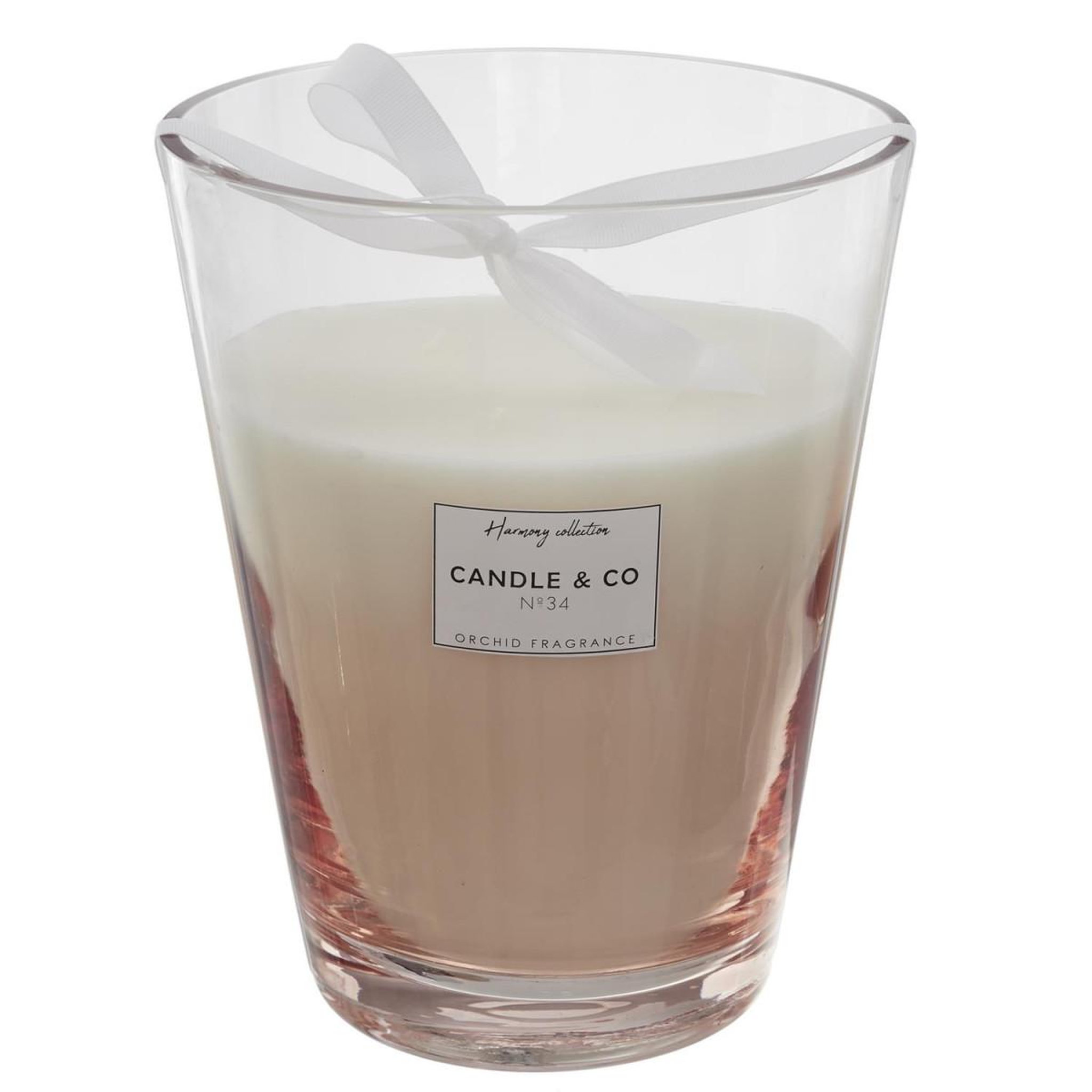 The Home Deco Factory Bougie parfumée 3 mèches  harmony  23cm orchidée