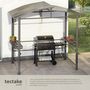 Voir la diapositive 4 : tectake Abri pavillon pour barbecue bonne circulation de l'air gris