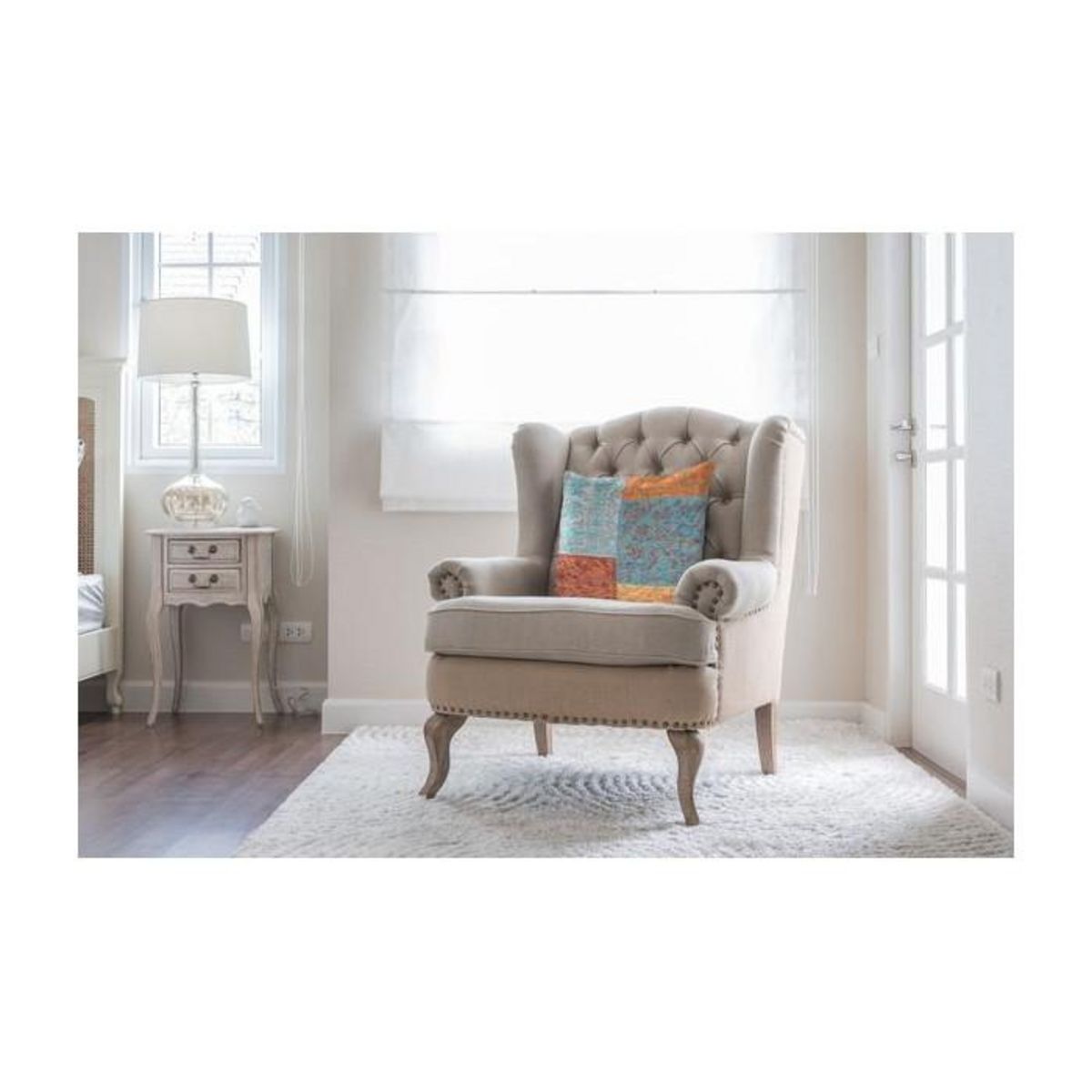 Paris Prix Coussin Patchwork  Symphony  45x45cm Multicolore