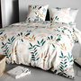 Voir la diapositive 2 : ATELIER DU COTON Parure Housse De Couette 3pcs 100% Coton 57fils -kano