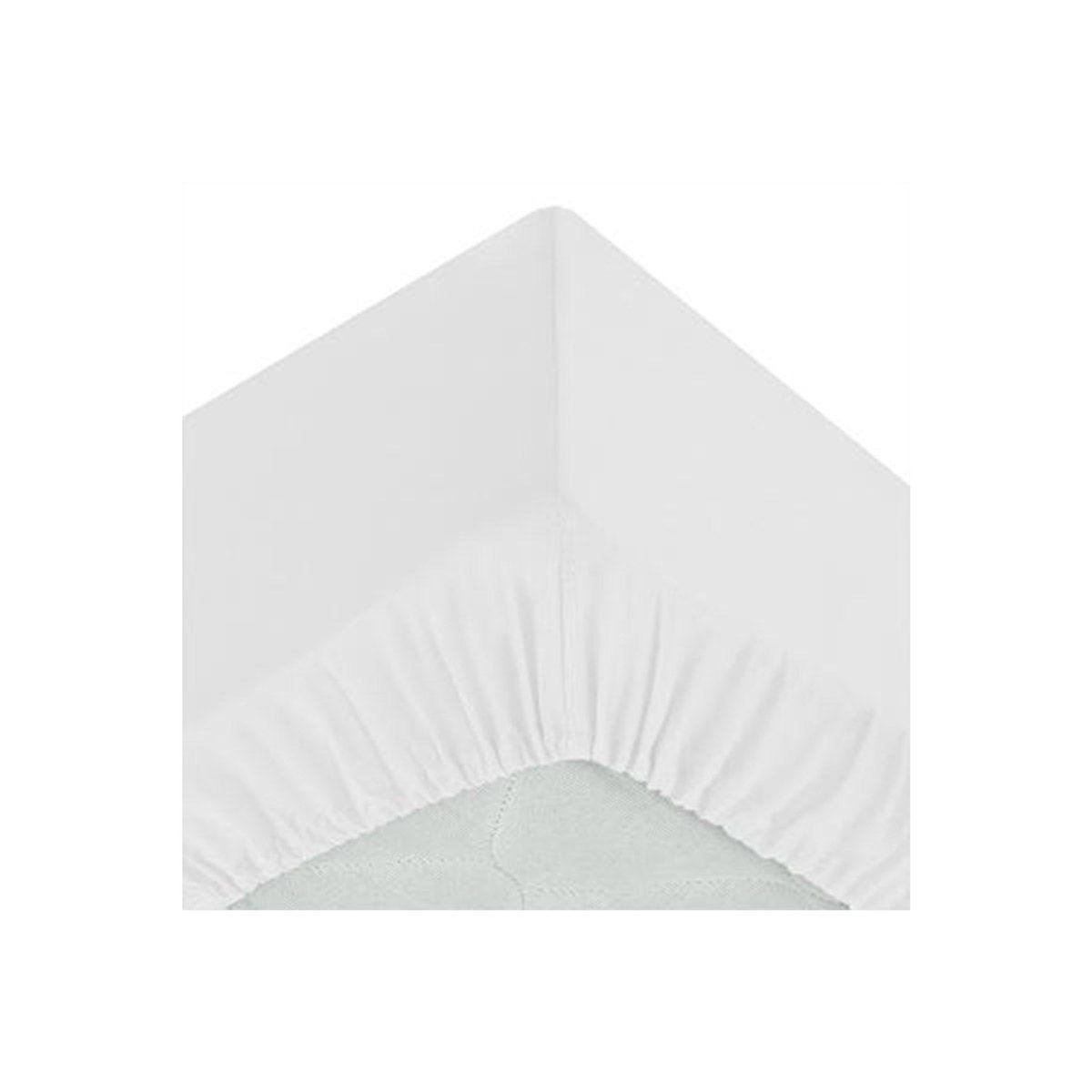 ATMOSPHERA Drap Housse  Intérieur  140x190cm Blanc