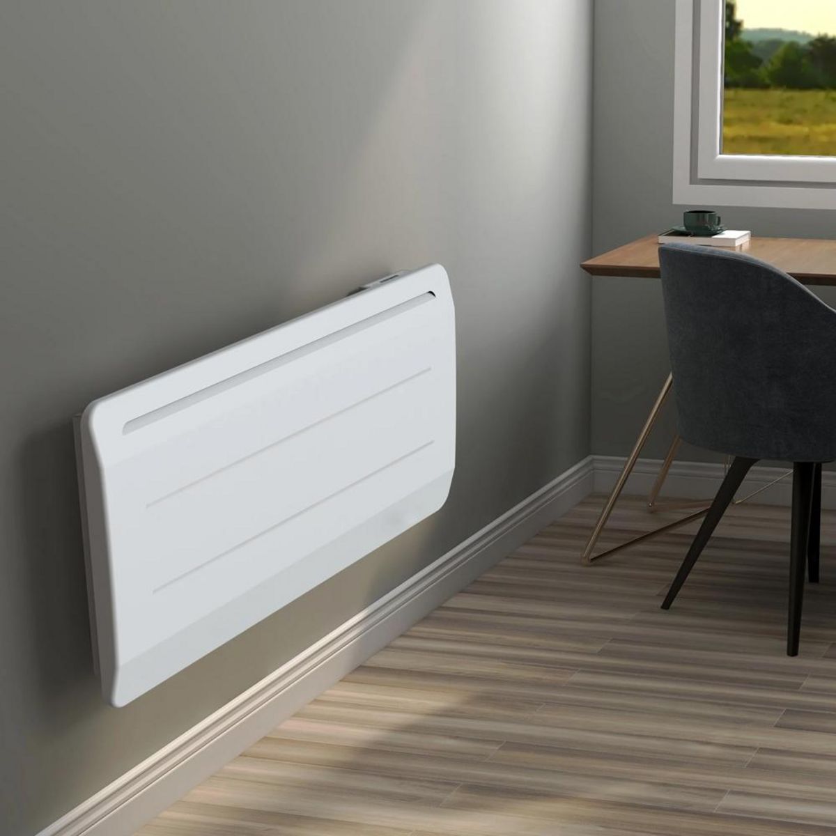 KALIA Radiateur électrique à inertie sèche 2000w blanc - bat-ht20pma2