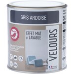 AUCHAN Peinture velour dépolluante gris ardoise 0,5 L