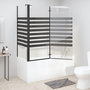 Voir la diapositive 3 : VIDAXL Cabine de douche a rayures 120x68x130 cm Verre trempe