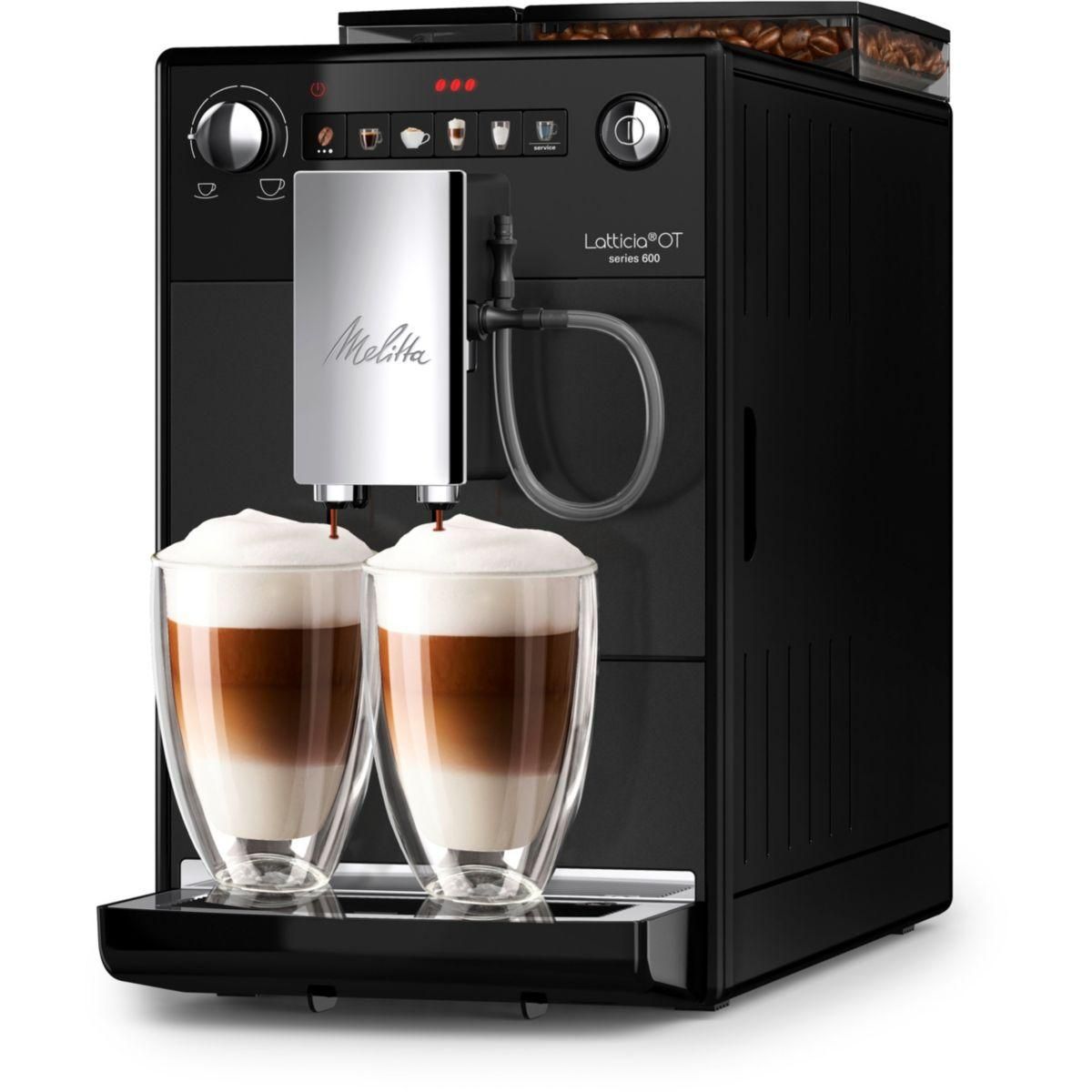 Melitta Expresso Broyeur Latticia One Touch F300-100 Noir Mat