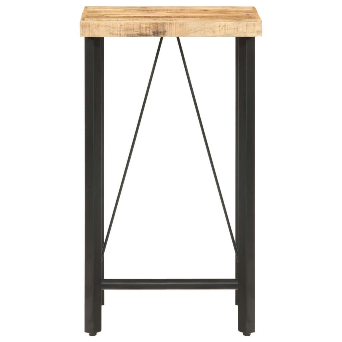 VIDAXL Table de bar 60x60x107 cm Bois de manguier brut