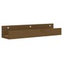 Voir la diapositive 3 : VIDAXL Etageres murales 2 pcs Marron miel 50x12x9cm Bois de pin massif